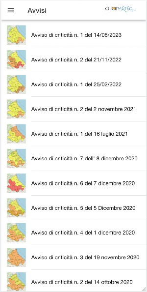 Allarmeteo Screenshot 3