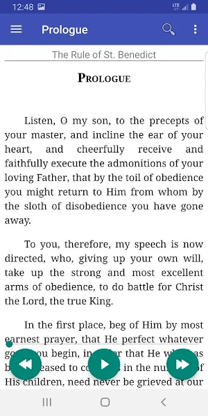 The Rule of St. Benedict (audiobook) Screenshot 1