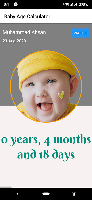 Baby Age Calculator 2021 Screenshot 1