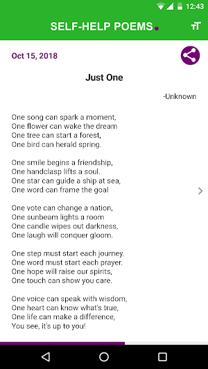 Self Help Poems Screenshot 3