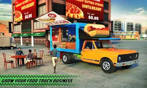 Food Truck Driving Simulator: Food Delivery Games Screenshot 0