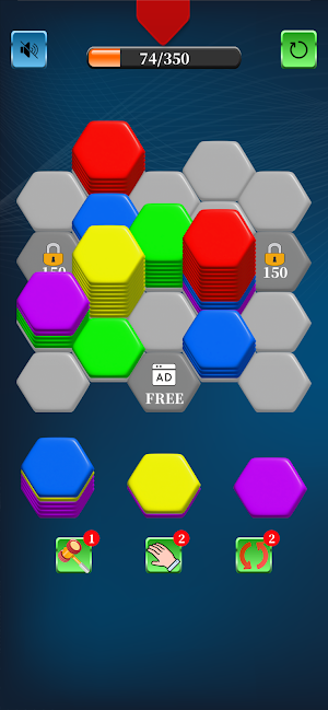 Hexa Sort 2D Screenshot 2