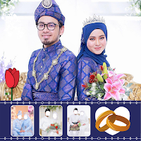 Hijab Couple Wedding Photo Mak
