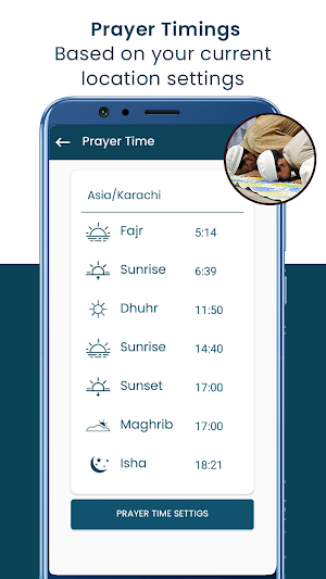 Qibla Compass with Salah Time - Ramadan Calendar Screenshot 2