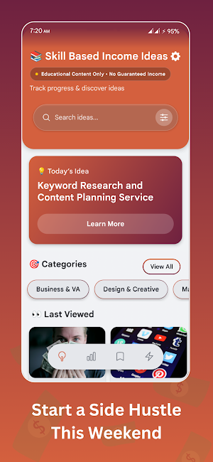 Skill Based Online Income Idea Screenshot 1