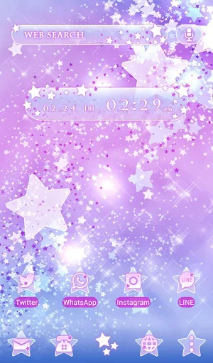 Beautiful Theme Star Fantasy Screenshot 0