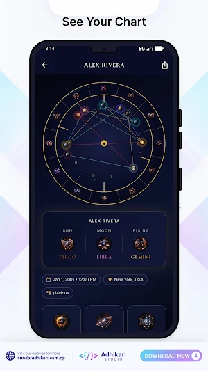 Birth Chart: Natal Astrology Screenshot 2