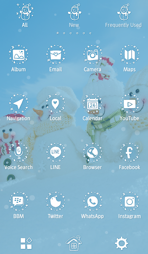 Cute Wallpaper Snowman Friends Theme Screenshot 2