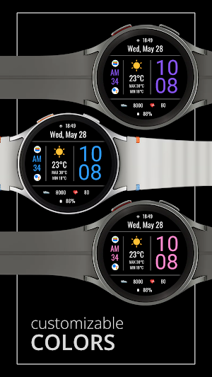 DADAM105 Weather Digital Watch Screenshot 2