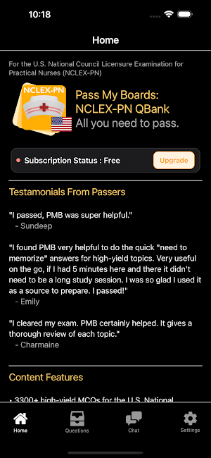 NCLEX-PN QBank Screenshot 0