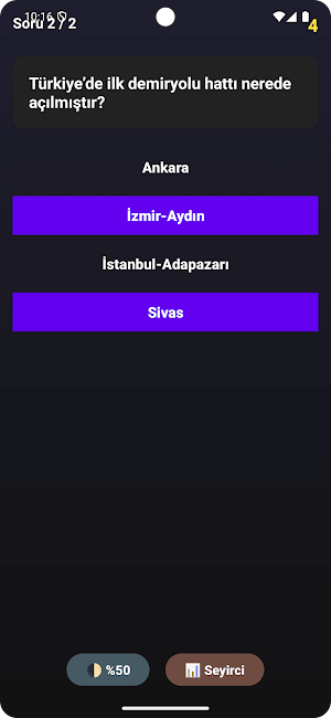Demir Yolu Bilgi Yarışması Screenshot 2