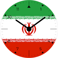 Iran Analog Watch Face
