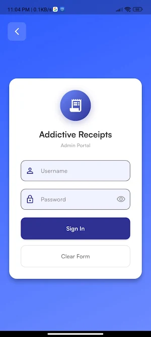 Addictive Receipts Screenshot 1