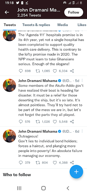 John Dramani Mahama Profile Screenshot 0