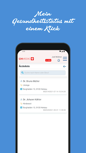 CHMedic Gesundheitsapp Screenshot 3