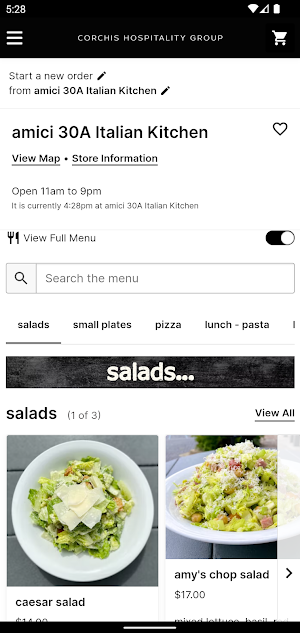 CorchisEats Screenshot 2