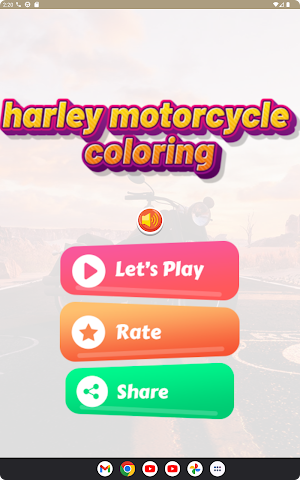 Harley Motorcycle Coloring Screenshot 1