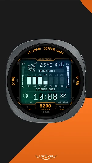 WeekTrack Watch Face 132 Screenshot 0