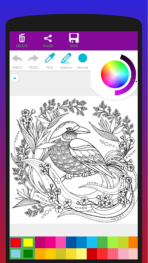 Colorful Birds Coloring Book Screenshot 0