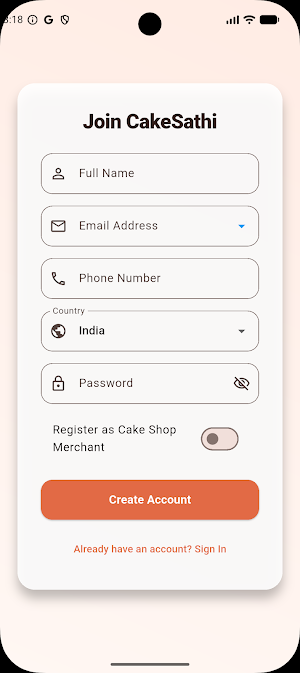 CakeSathi Screenshot 1