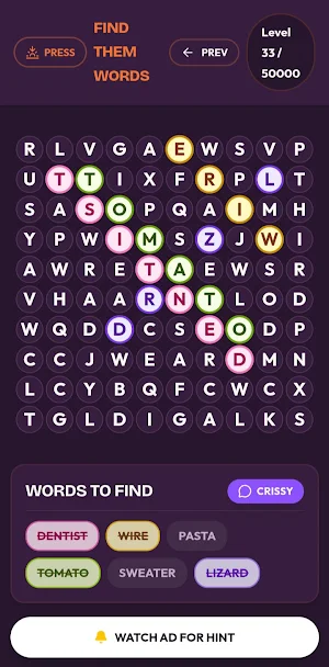 FIND THEM WORDS Screenshot 2