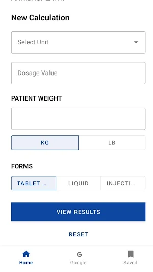 Calculadora Dosis Pediatrica Screenshot 0