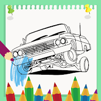 Lowrider Car Coloring Book