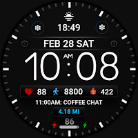 Minimal Black Watch Face WIN26