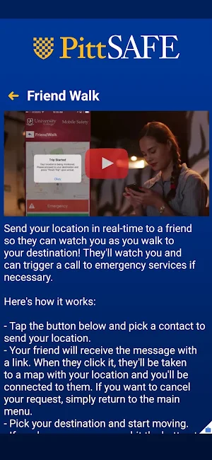 PittSAFE - Pitt Public Safety Screenshot 2