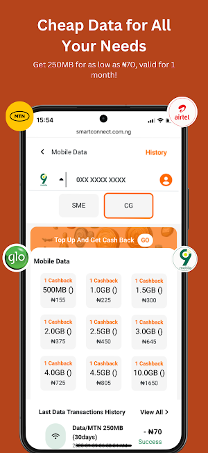 Smart Connect - Data & Bills Screenshot 1