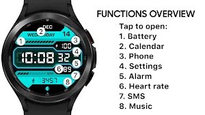 AZ247 Neon Watch Face Screenshot 0