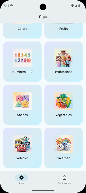 TinyJoy Time - Kids Learning Screenshot 1