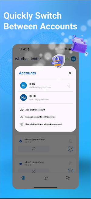 eAuthenticator Screenshot 3