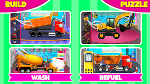 Kid Construction Truck Journey Screenshot 1