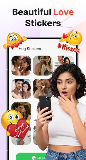 Romantic WhatsApp Stickers Screenshot 3
