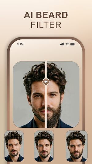 AI Beard & Mustache Filter Pro Screenshot 0