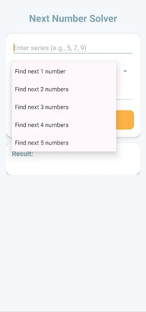 Next Number Solver Screenshot 1