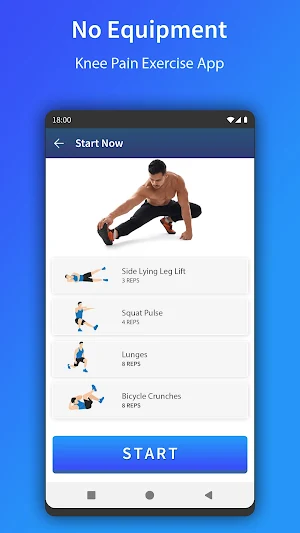 Knee Pain Exercise App Screenshot 1