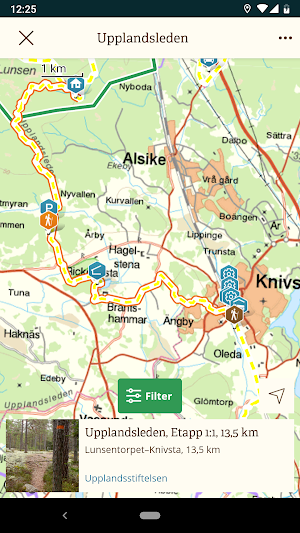 Upplandsleden på Naturkartan Screenshot 1