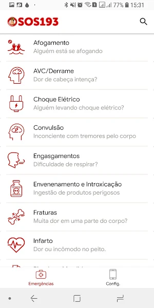 SOS193 - Qual sua emergência? Screenshot 1
