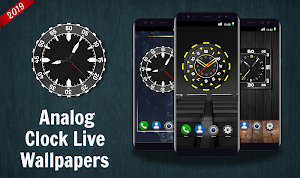 Analog Clock Live Wallpaper 2020 4K Backgrounds HD screenshot 1