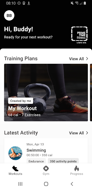 Prime Time fitness Screenshot 0