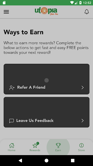 Utopia Juice Bar Rewards Screenshot 0