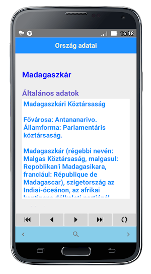Ország Adatok Screenshot 2