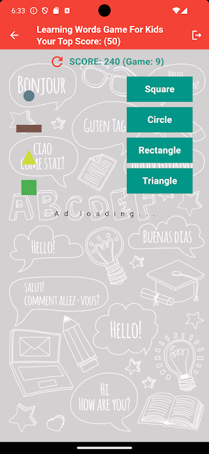 Learning words game for kids Screenshot 3