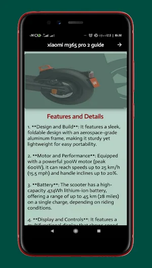 xiaomi m365 pro 2 guide Screenshot 0