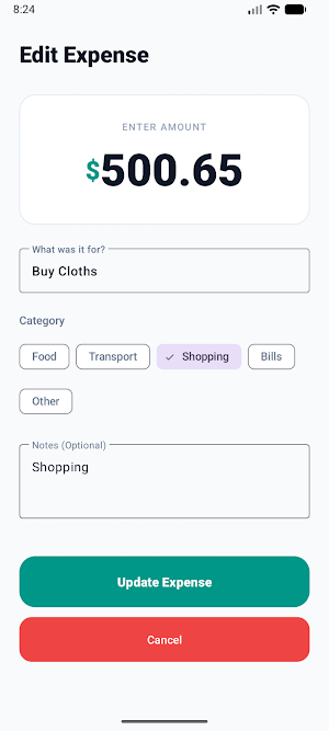 SpendSnap Screenshot 1