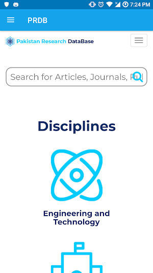 Pakistan Research Database Screenshot 1