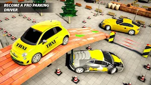 Grand Taxi Car Parking Games : Modern Car Driving Screenshot 2