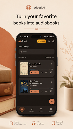 Aloud AI: PDF to Audiobook Screenshot 1